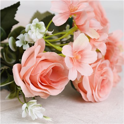 Цветок искусственный Букет роз 30 см / 149NA-42 /уп 200/600/