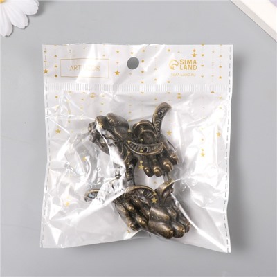 Уголок (ножка) для шкатулки, ключницы «Лапа», набор 4 шт., 4.3×3.4 см