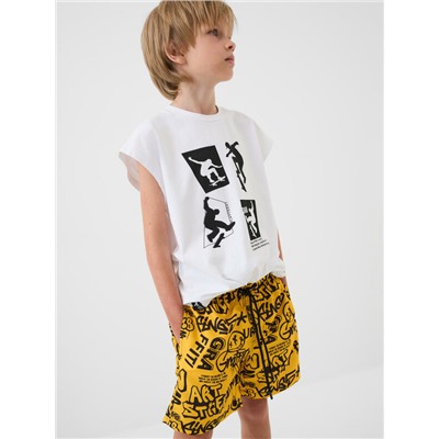 Шорты текстильные плавательные для мальчиков, длинные