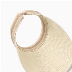 Козырёк плетёный MINAKU, молочный, размер 56-58