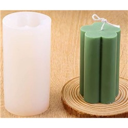 Молд силиконовый «Пятилистник, Столбик» 6.3×10 см