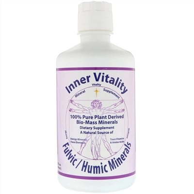 Morningstar Minerals, Inner Vitality, фульвовые и гуминовые минералы, 946 мл (32 жидких унции)