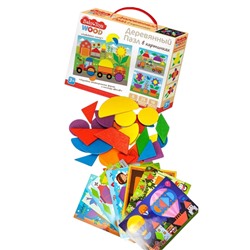 УЦЕНКА Пазл деревянный Baby Toys, 35 элементов