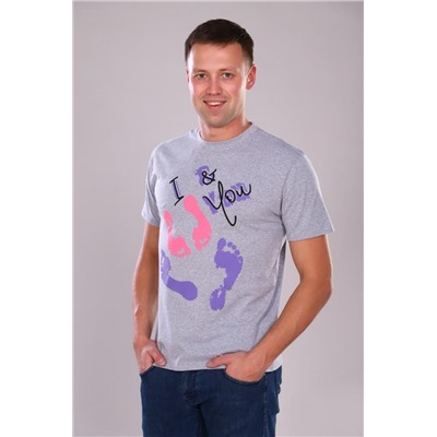 Футболка 24856 (Серый меланж)