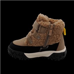 Ботинки на меху T5022-1F бежевые