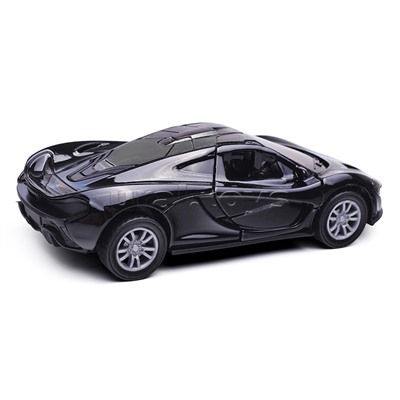 Чёрная инерционная машинка Спорт die-cast,1:32, открывающиеся двери