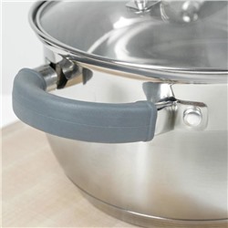 Набор кастрюль Катунь «Ирида», 2 предмета: 2.9 л, 3.9 л, капсульное дно, индукция, нержавеющая сталь