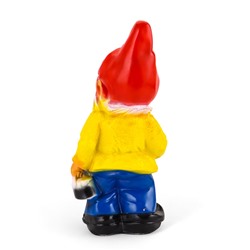 Садовая фигура из гипса «Гном - художник», 16×18×41 см