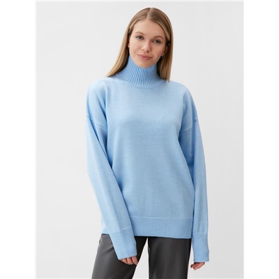 Джемпер женский вязаный MINAKU: Knitwear collection, голубой, размер 42-44