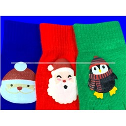 Перчатки детские с начесом НОВОГОДНИЕ арт. 5157
