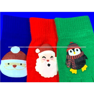 Перчатки детские с начесом НОВОГОДНИЕ арт. 5157