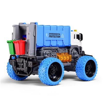 Машина "Эко-транс" 1:16 (свет, звук) в коробке (цвет синий)