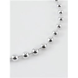 Бусы на нитях, 7.5 мм, 9±1 м, цвет серебряный