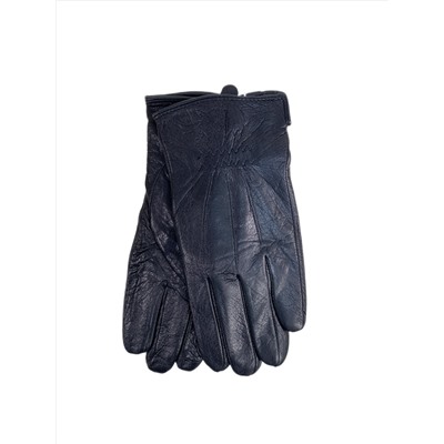 Мужские перчатки из натуральной кожи, цвет черный