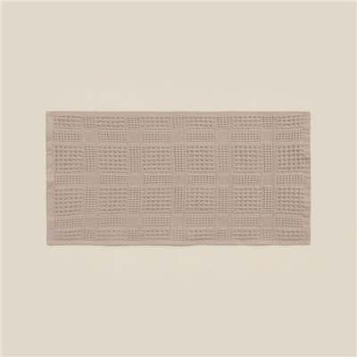 Полотенце вафельное SL HOME: Chess «Саббиа», 90×150 см, хлопок 100%, коричневое