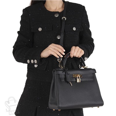 Сумка женская кожаная 28KLVG black Vitelli Grassi