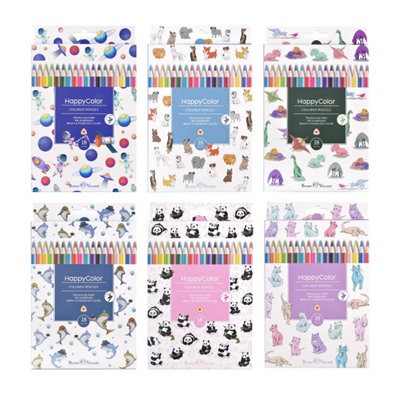 Карандаши 18цв "СЧАСТЛИВЫЙ ЦВЕТ/HAPPYCOLOR" 30-0052 Bruno Visconti
