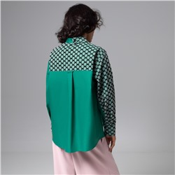 Рубашка комбинированная с сеткой, Моя философия – шик