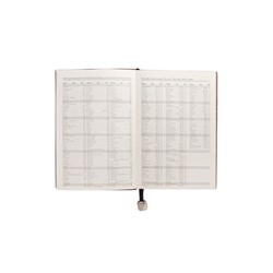 Ежедневник недатированный формат А5, 80л, линия, с ручкой, подар коробка, Черный