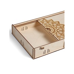 Коробка для набора барбекю, 74×23×5 см, деревянная, прямоугольная