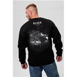 8559 свитшот мужской (Черный_горы)