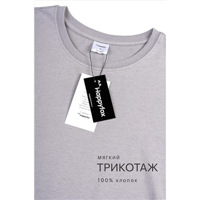 Женская базовая хлопковая футболка Happyfox