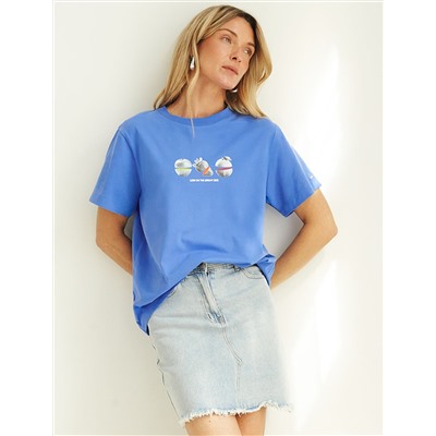 Футболка из премиального хлопка с авторским принтом