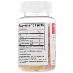 Coromega, Омега-3, жевательный мармелад для взрослых со вкусом фруктов, апельсин, лимон, клубника, 60 фруктовых жевательных таблеток