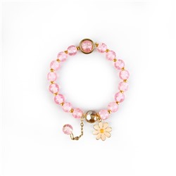 Детские накладные ногти «Весенний букет», 24 шт., набор с браслетом