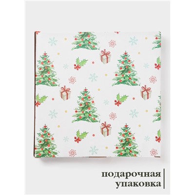 Тарелка новогодняя Доляна «Путь к чудесам», d=22.5 см, керамика, разноцветная