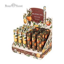 Ручка шариковая 0.7 мм ""ФЛОРА/РАЙ DreamWrite. FLORA.PARADISE" синяя в тубе 20-0264/25 Bruno Visconti