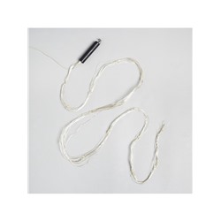 Гирлянда «Конский хвост» 10 нитей по 1.5 м, IP20, серебристая нить, 150 LED, свечение тёплое белое, 12 В