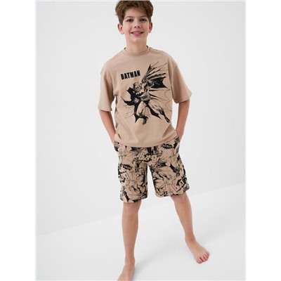 Комплект трикотажный для мальчиков: фуфайка (футболка), шорты