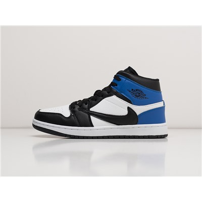 Зимние Кроссовки Nike Air Jordan 1 Mid x Travis Scott