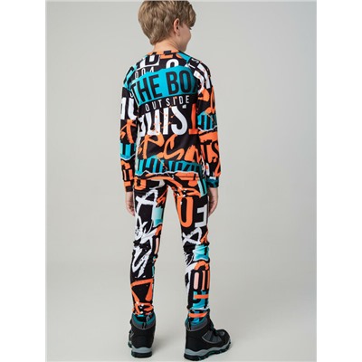 Термокомплект трикот. для мальчиков: фуфайка (футболка) с длин. рук, брюки