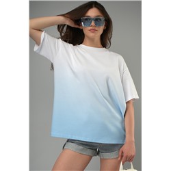 Женская хлопковая футболка оверсайз Happyfox