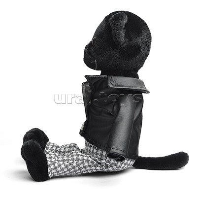 Кот Флеш в кожанке и штанах В27