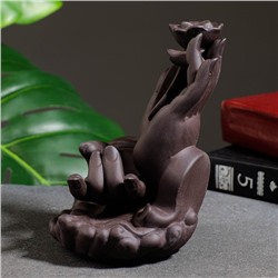 Подставка для благовоний TAKE IT EASY «Руки», набор благовоний конусы, стелющийся дым, 14×11 см