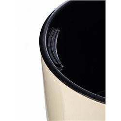 Кашпо для цветов «Рондо», пластик, 23 л, d=40 см, h=74.7 см, со вставкой, бежевое