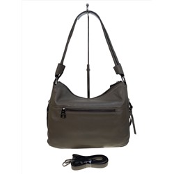 Женская сумка из натуральной кожи, цвет бежевый