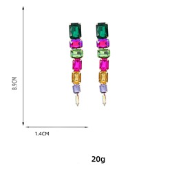 Серьги длинные на гвоздиках арт. 13 1643 (id 267288)