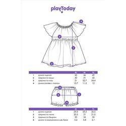 Костюм (Платье+Шорты) PLAYTODAY, 1121845