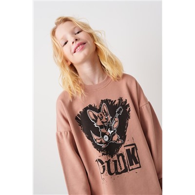 Комплект трикотажный для девочек: толстовка, брюки PLAYTODAY, 1240165