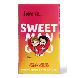 Туалетная вода с феромонами Love is Sweet mango, 50 мл