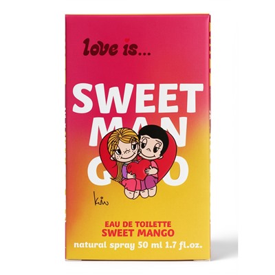 Туалетная вода с феромонами Love is Sweet mango, 50 мл