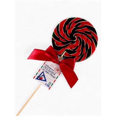 Леденец на палочке «Новогодняя посылка», вкус: вишня, 110 г