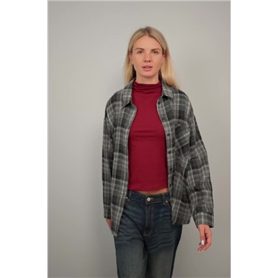 Рубашка женская в клетку Happyfox