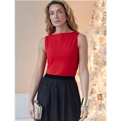 Топ из премиального хлопка с эластаном