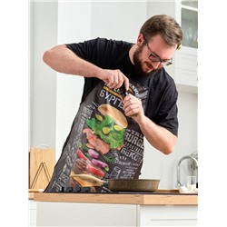 Фартук «Легендарные бургеры», черный, 65×80 см, оксфорд 210 г/м²