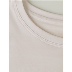 Базовая футболка полуприлегающая из премиального хлопка с эластаном